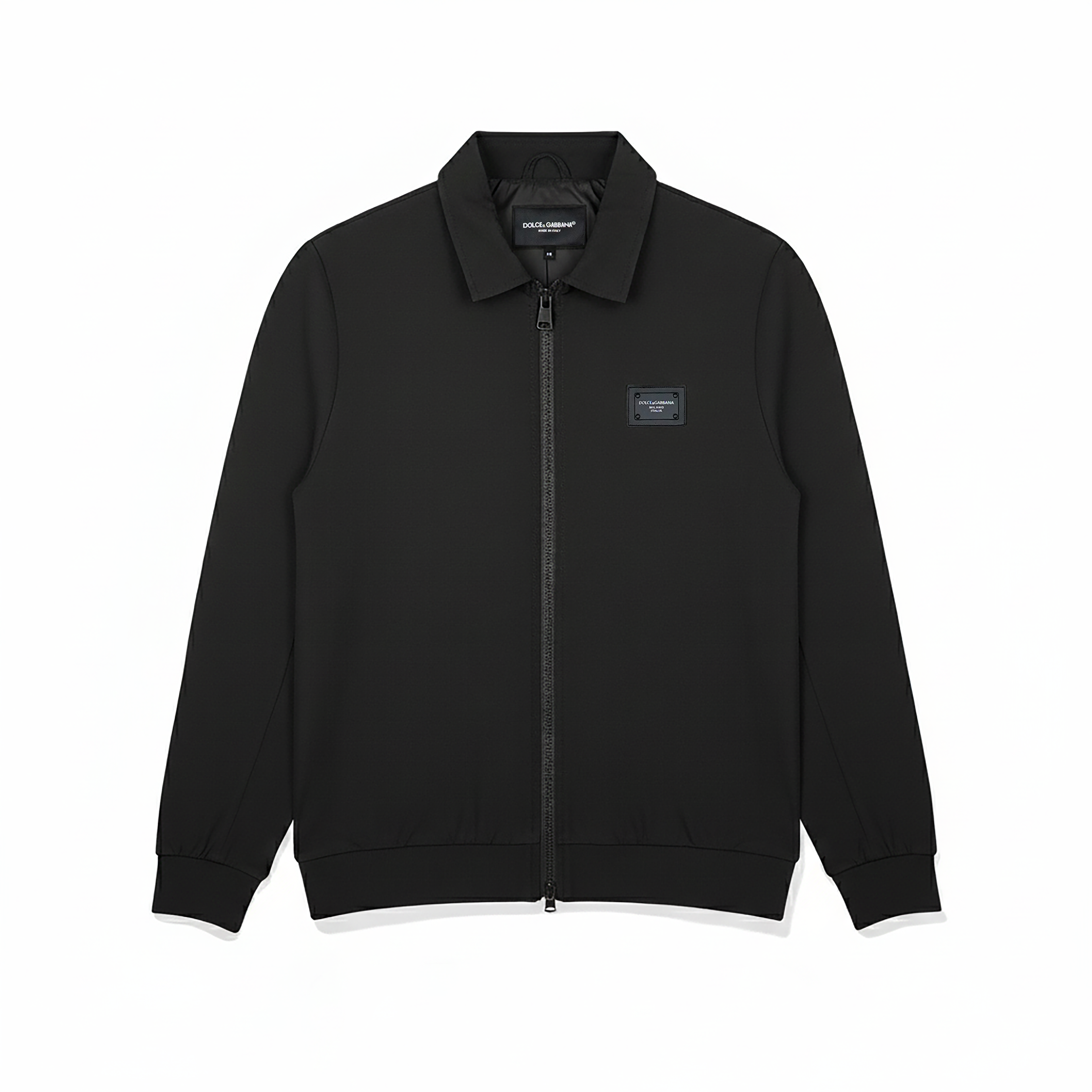 DOLCE&GABBANA Wool canvas jacket in Black