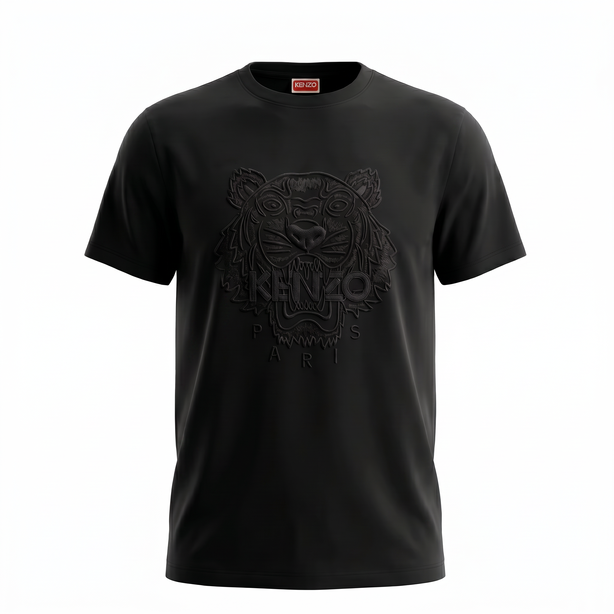 Kenzo Embroidered Tiger Logo T-Shirt - Black