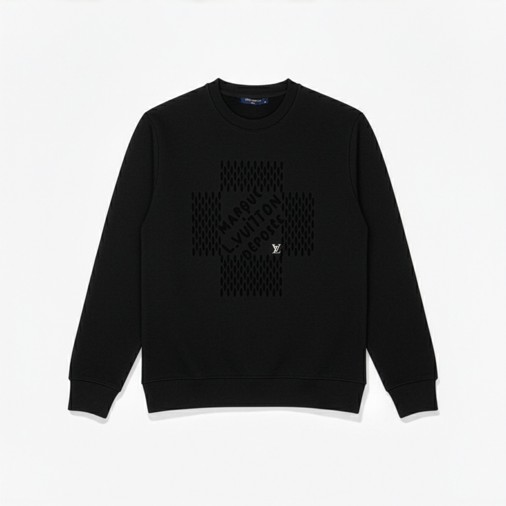 LOUIS VUTTION MONOGRAM SWEATSHIRT BLACK
