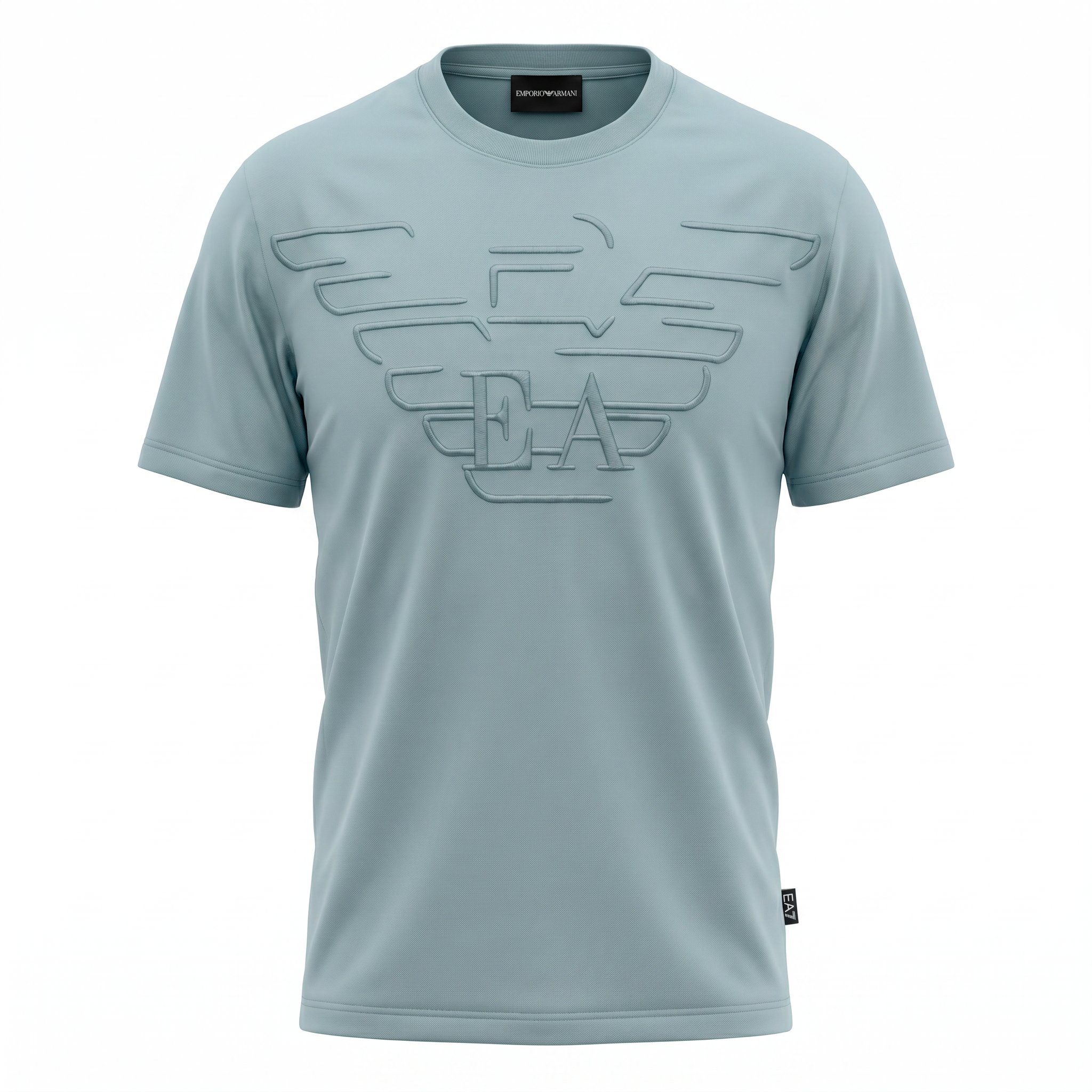 EMPORIO ARMANI  T-SHIRT IN HEAVY JERSEY WITH DOMED EAGLE