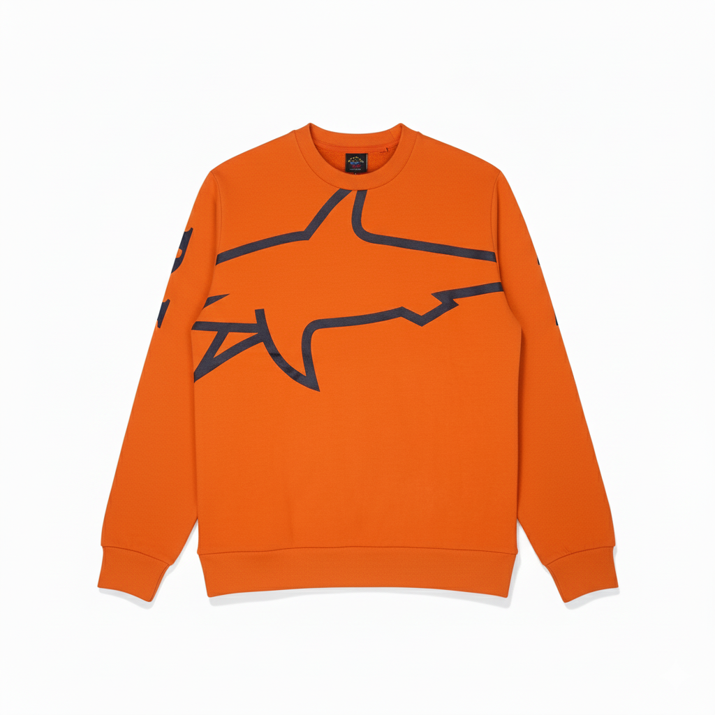 PAUL&SHARK Printed Shark Logo Sweatshirt