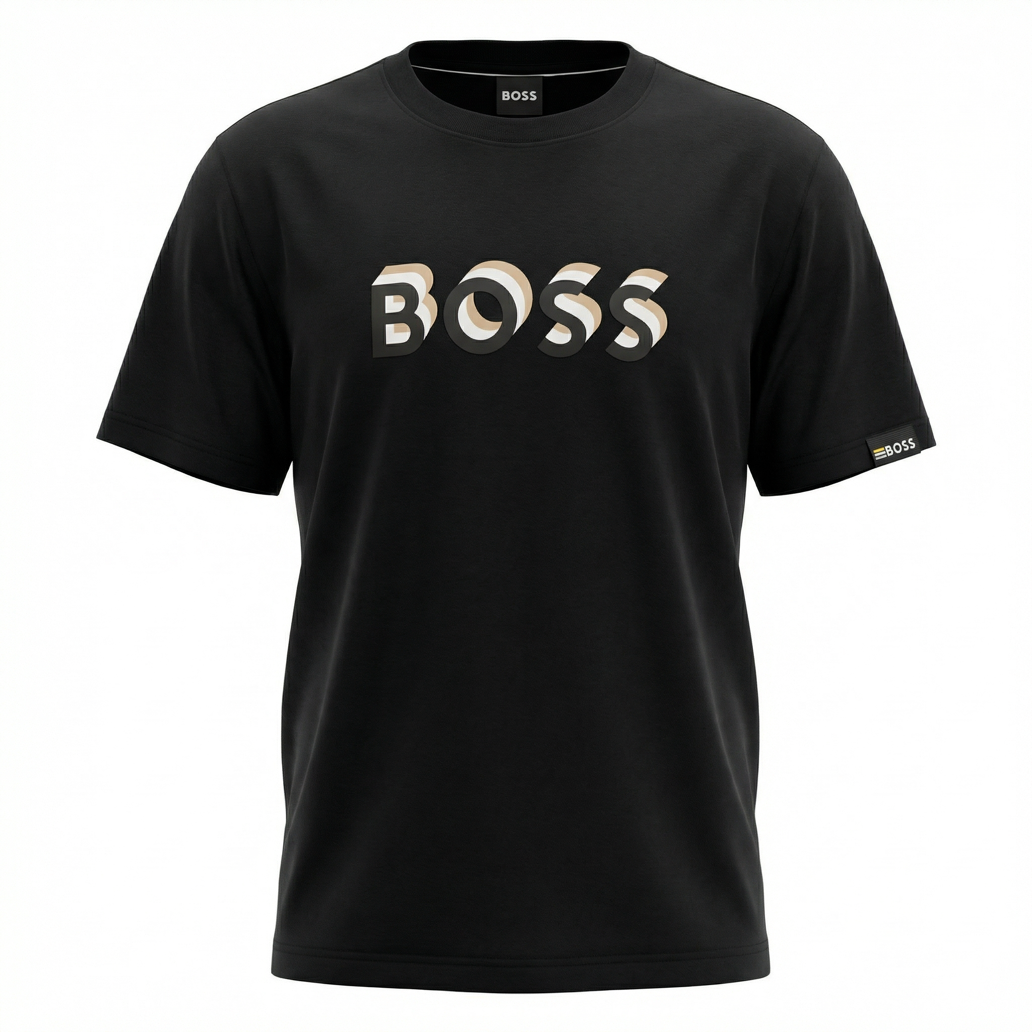 BOSS MIRROR PRINTED LOGO T-SHIRT