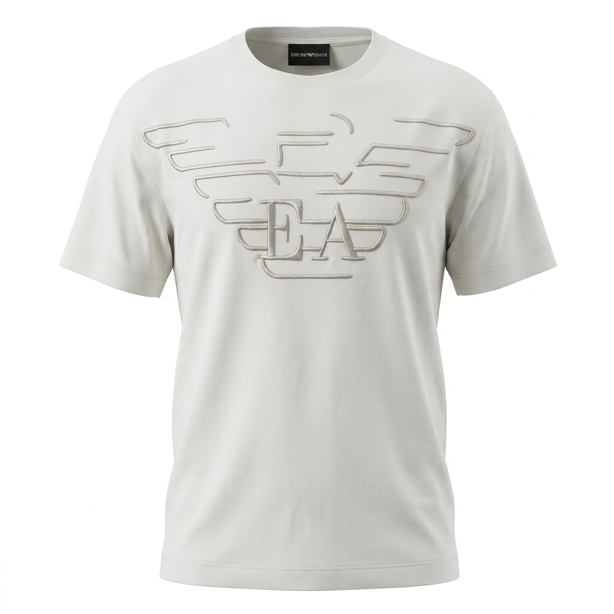 EMPORIO ARMANI  T-SHIRT IN HEAVY JERSEY WITH DOMED EAGLE