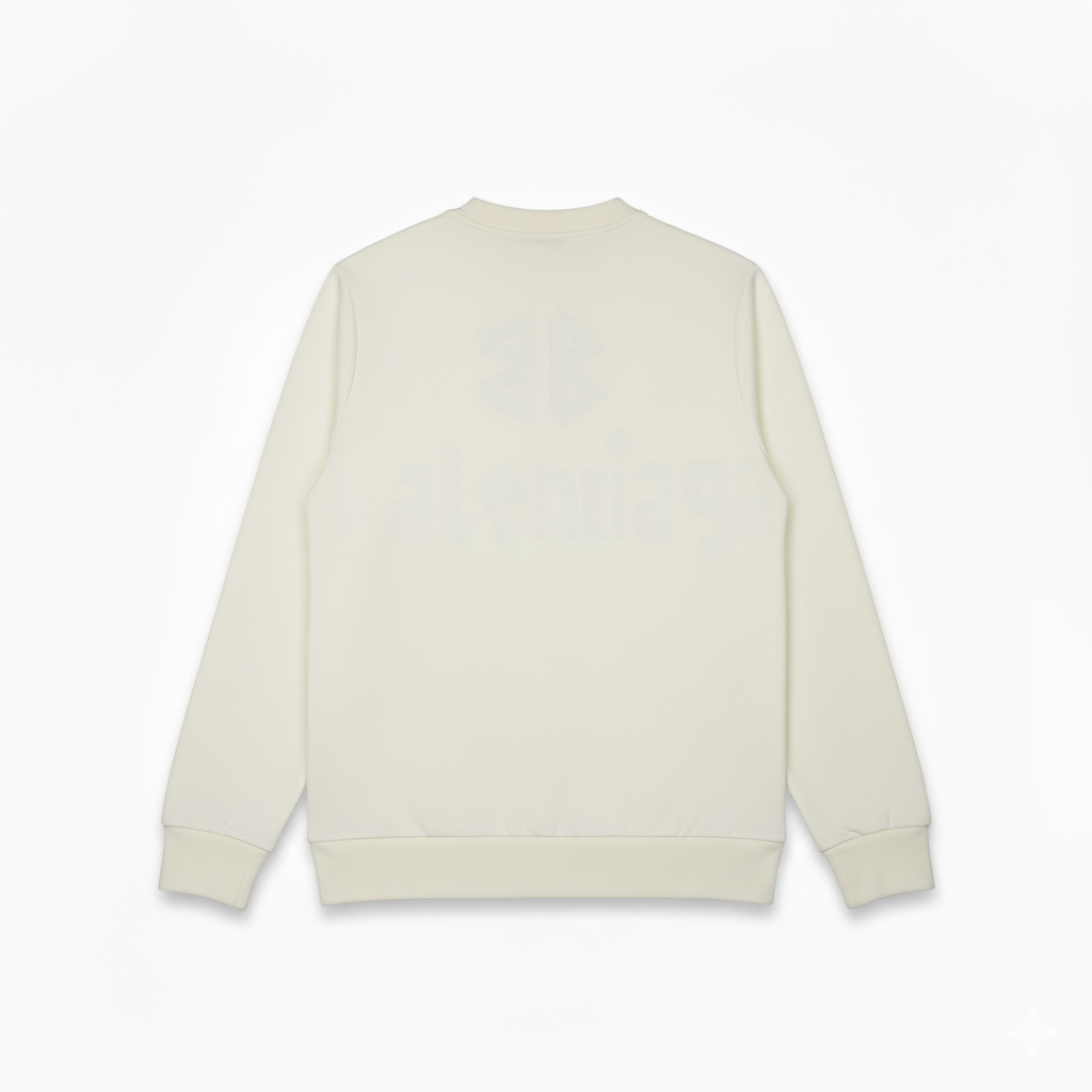 BALENCIAGA TAPE TYPE SWEATSHIRT CRÈME