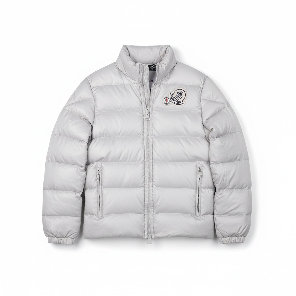 MONCLER Creme Mayaf Hooded Short Down Jacket