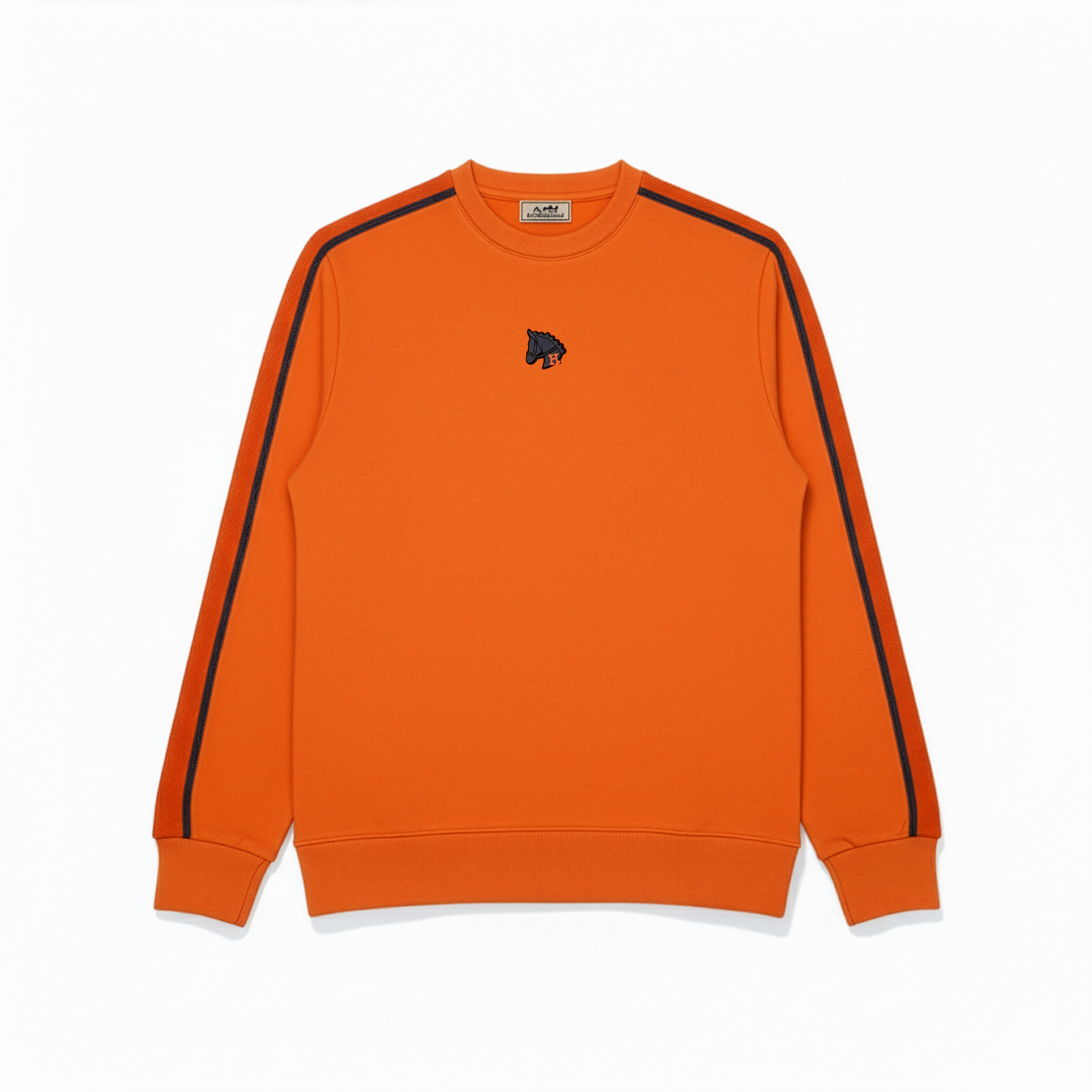 HERMES HORSE EMBROIDERED LOGO SWEATSHIRT