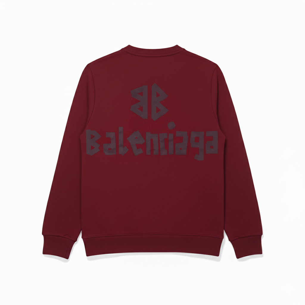 BALENCIAGA TAPE TYPE SWEATSHIRT RED