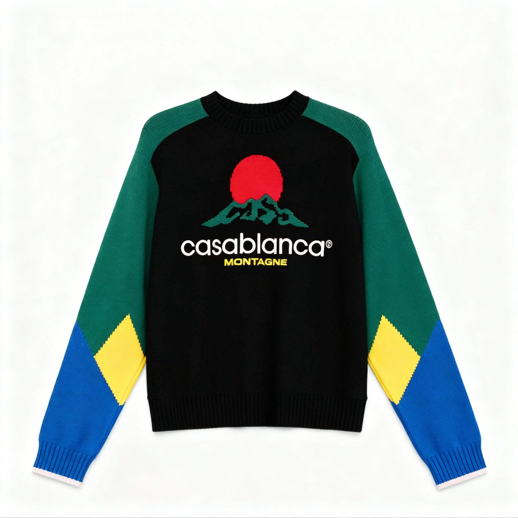 CASABLANCA MERINO MONTAGNE JUMPER KNITTED SWEATSHIRT