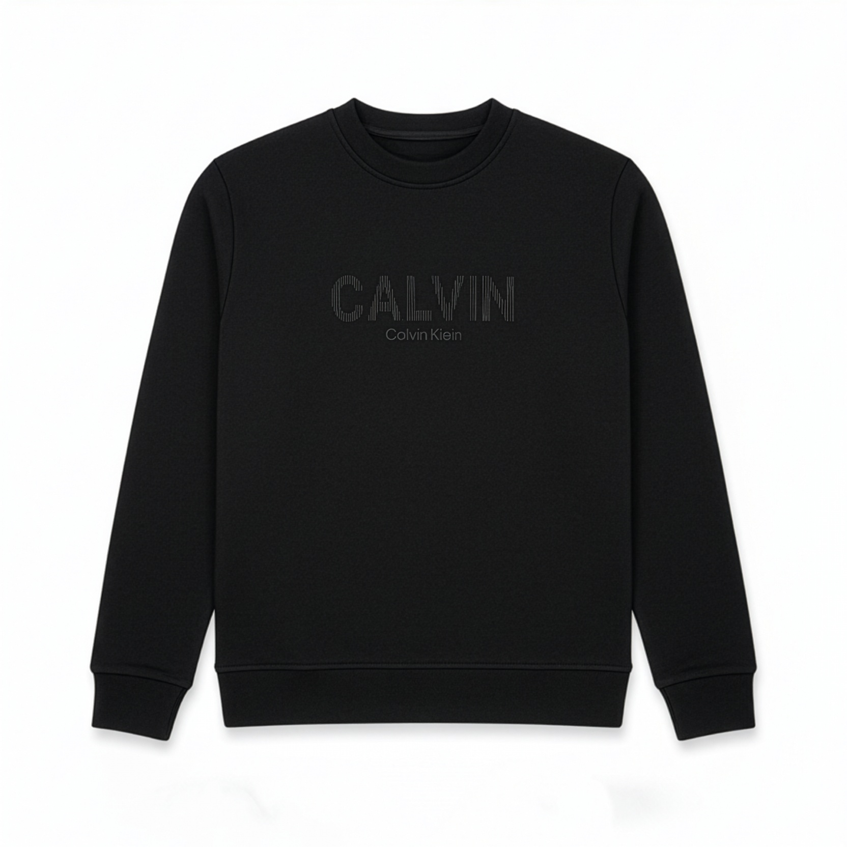 CALVIN KLEIN 3D LOGO SWEATSHIRT BLACK