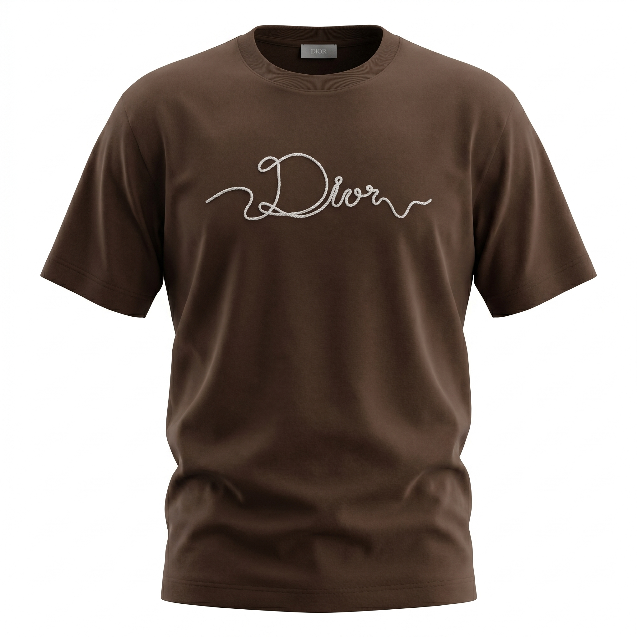 DIOR Ribbon T-Shirt Brown