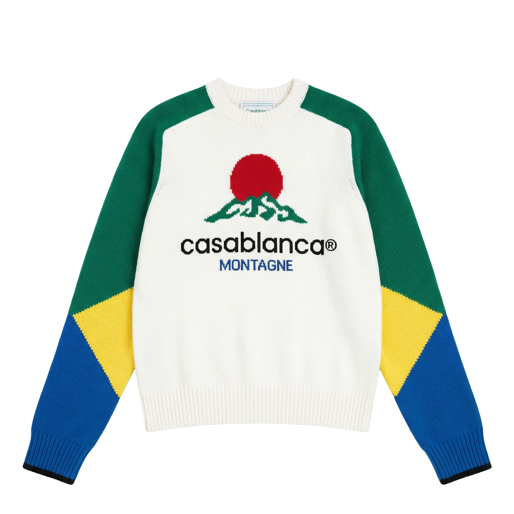 CASABLANCA MERINO MONTAGNE JUMPER KNITTED SWEATSHIRT