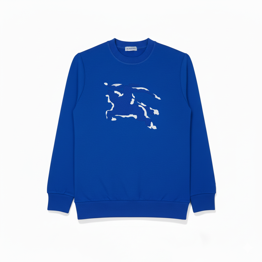 BURBERRY EMBROIDERED HORSE LOGO SWEATSHIRT