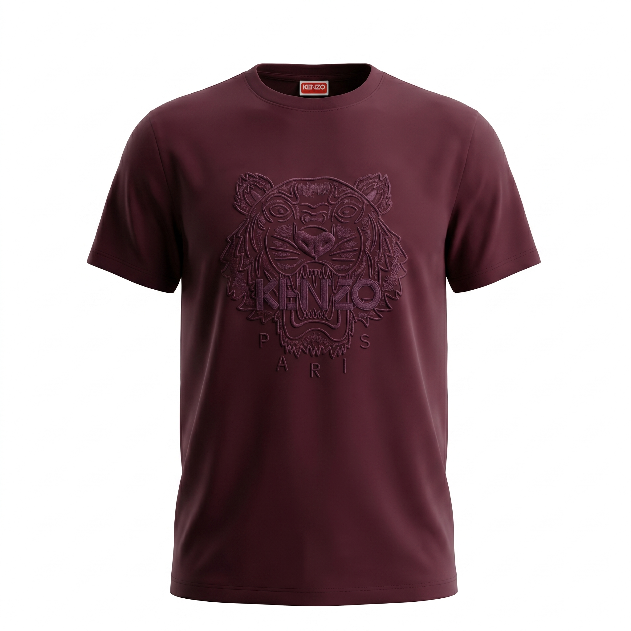 Kenzo Embroidered Tiger Logo T-Shirt - purple
