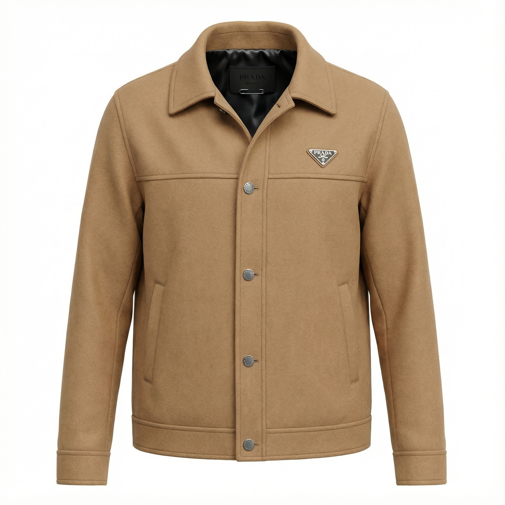 PRADA Single-breasted wool and mohair jacket